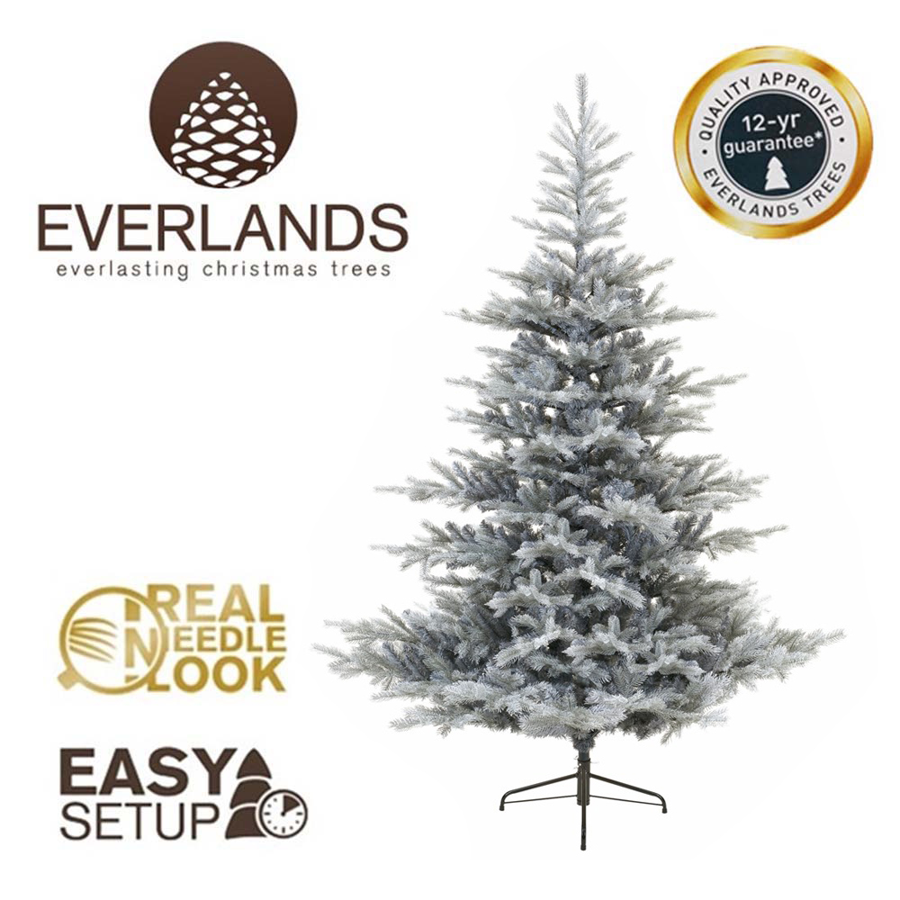 7FT Frosted Grandis Fir Kaemingk Everlands Christmas Tree | AT42